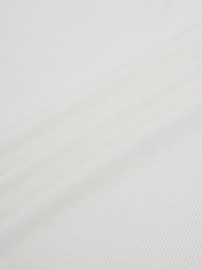 Crew Ribbed Dolman-White