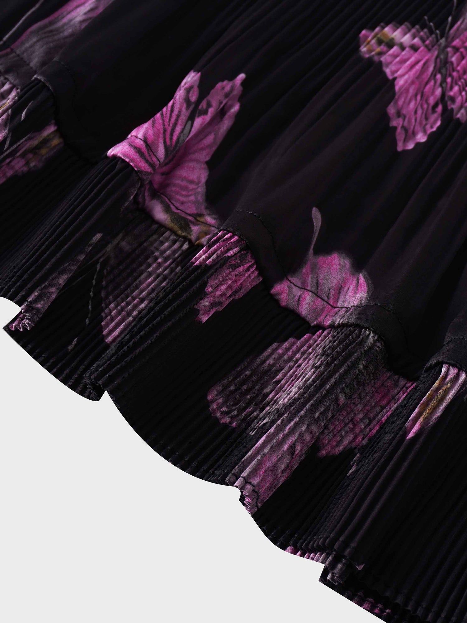 Micro Pleat Tier Skirt - Butterfly