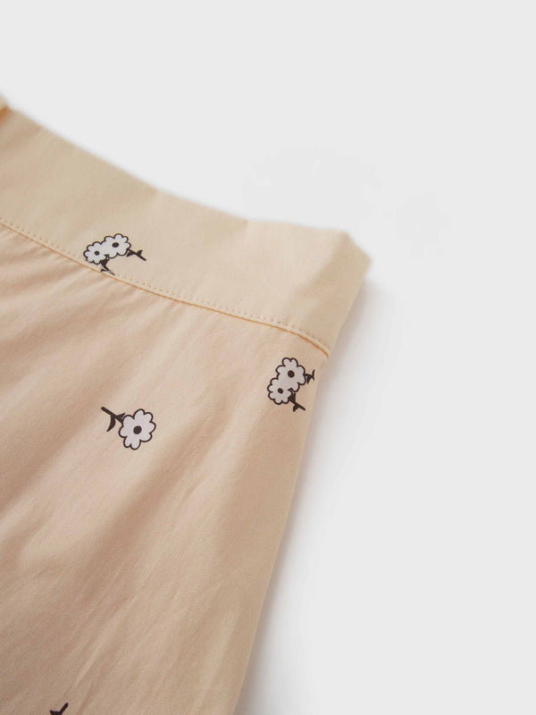 Ombre Flower Skirt-Peach