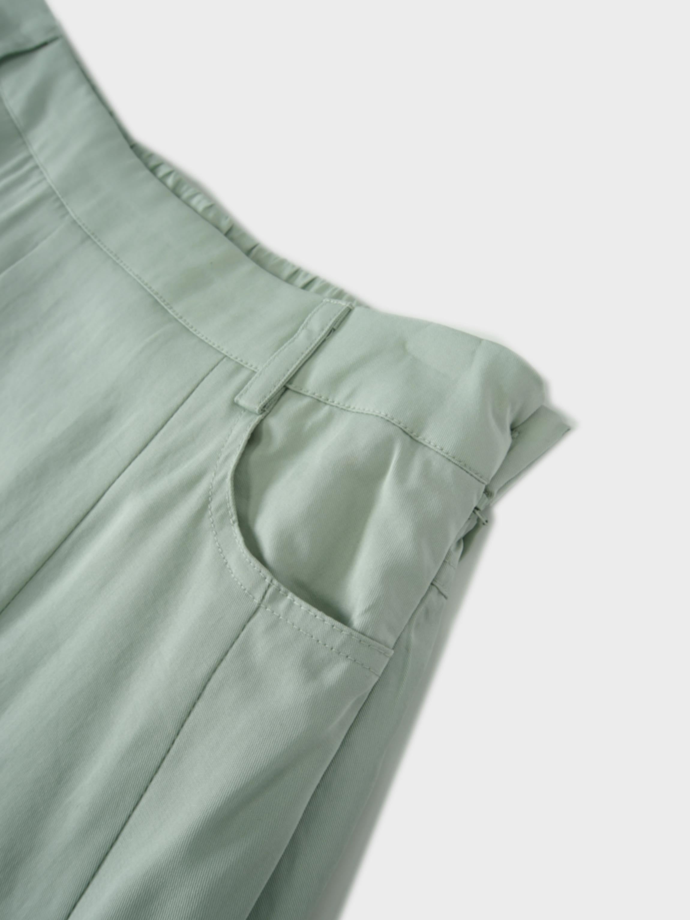 Lightweight Bubble Skirt-Dusty Mint