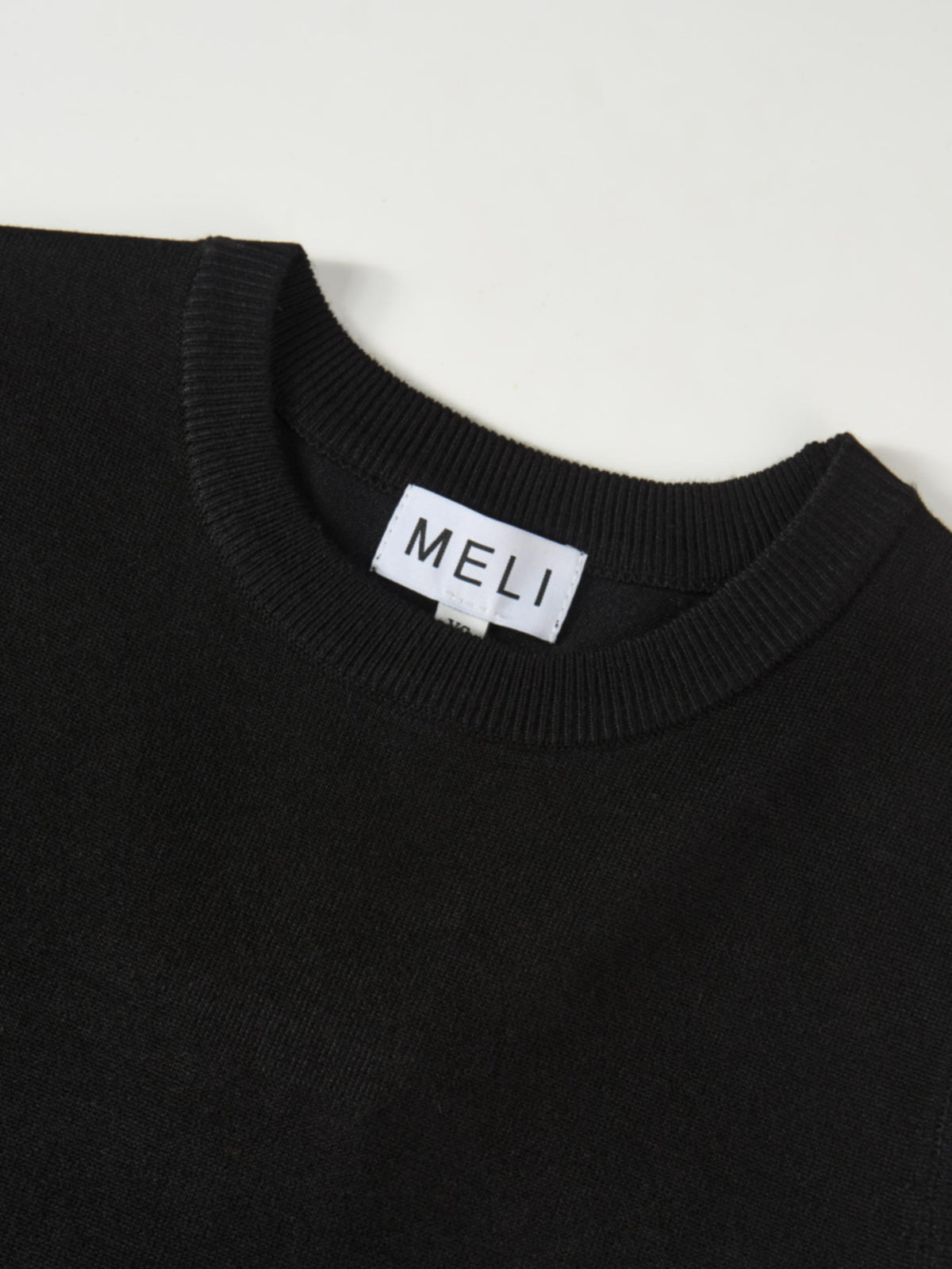 Sleeveless Basic Sweater - Black