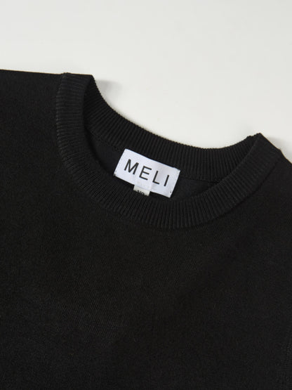 Sleeveless Basic Sweater - Black