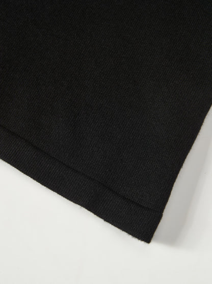 Sleeveless Basic Sweater - Black