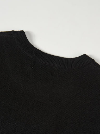 Sleeveless Basic Sweater - Black