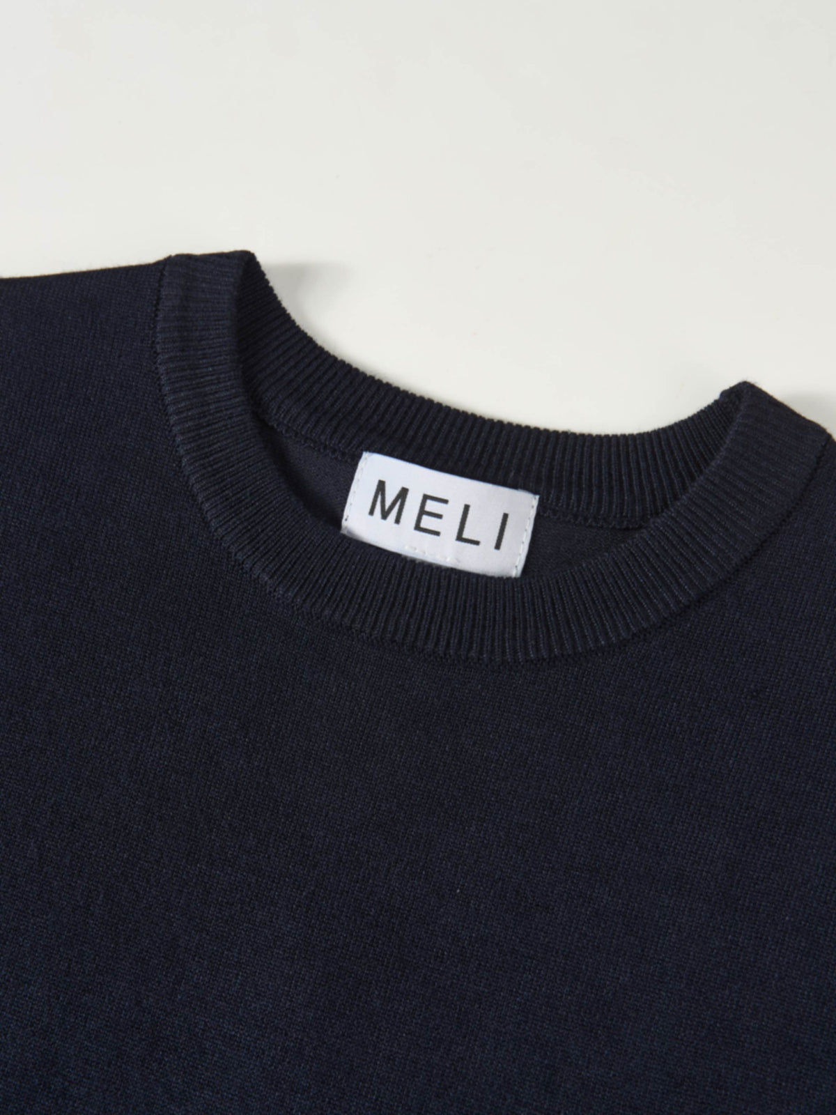 Sleeveless Basic Sweater - Navy