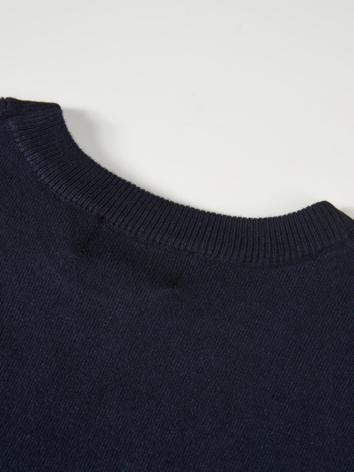 Sleeveless Basic Sweater - Navy