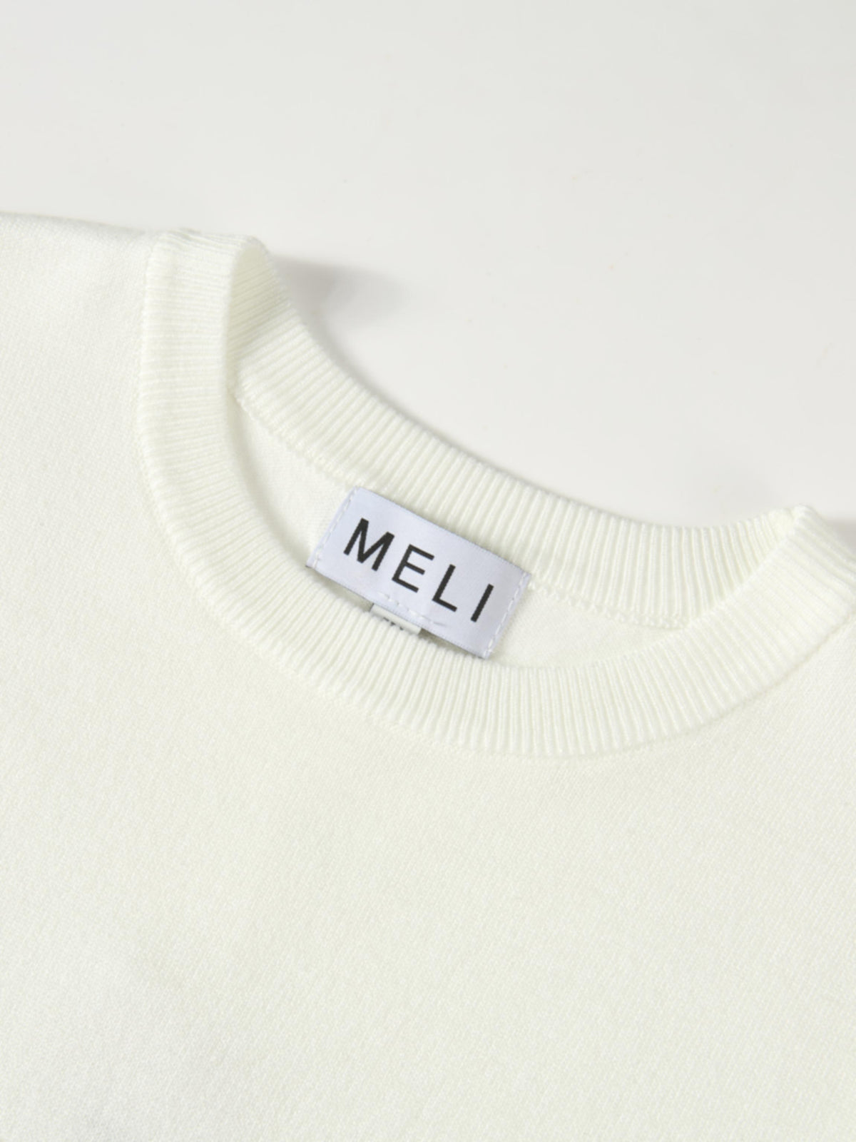 Sleeveless Basic Sweater - Cream