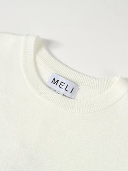 Sleeveless Basic Sweater - Cream