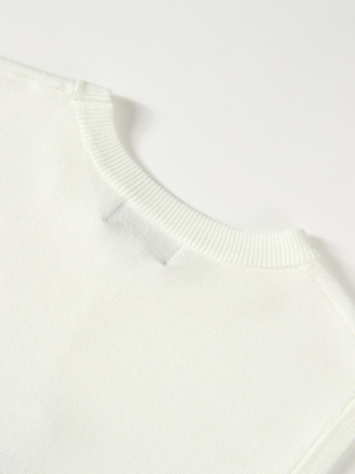Sleeveless Basic Sweater - Cream