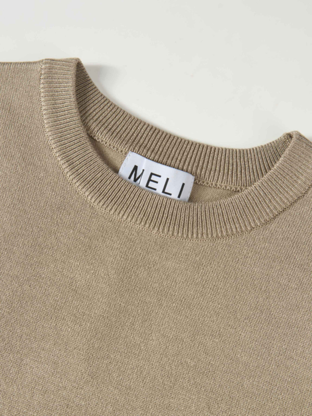 Sleeveless Basic Sweater - Warm Taupe