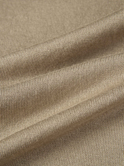 Sleeveless Basic Sweater - Warm Taupe