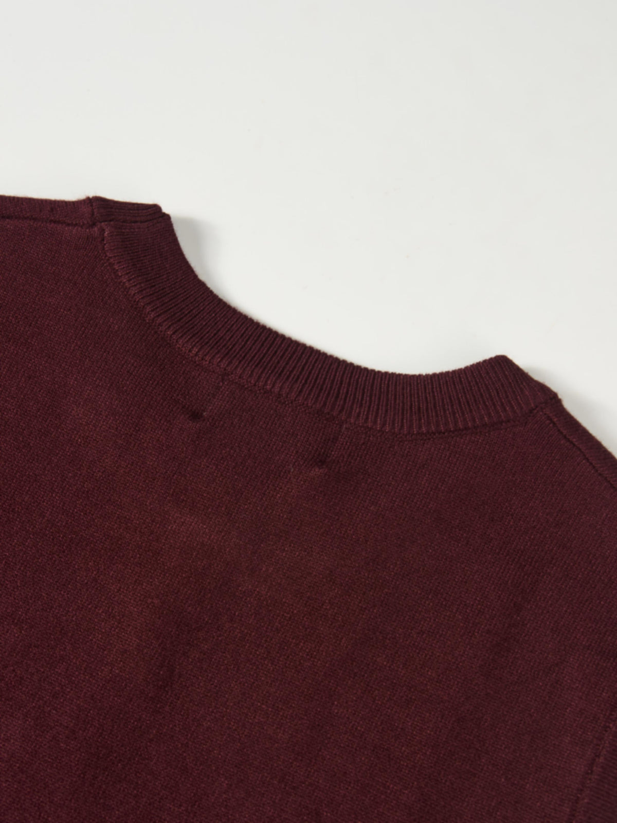 Sleeveless Basic Sweater - Burgundy