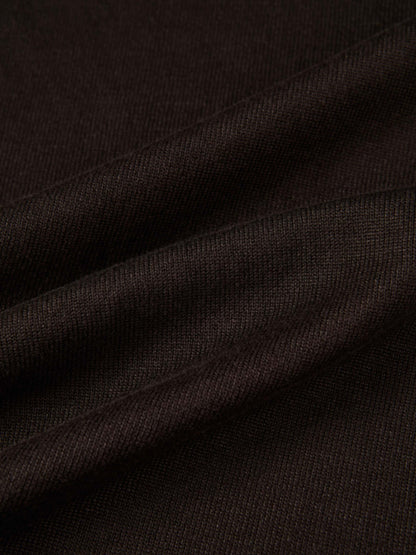 Sleeveless Basic Sweater - Brown
