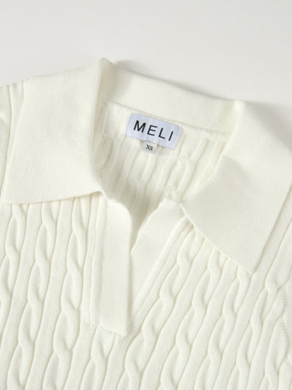 Cable Knit Vest - Cream