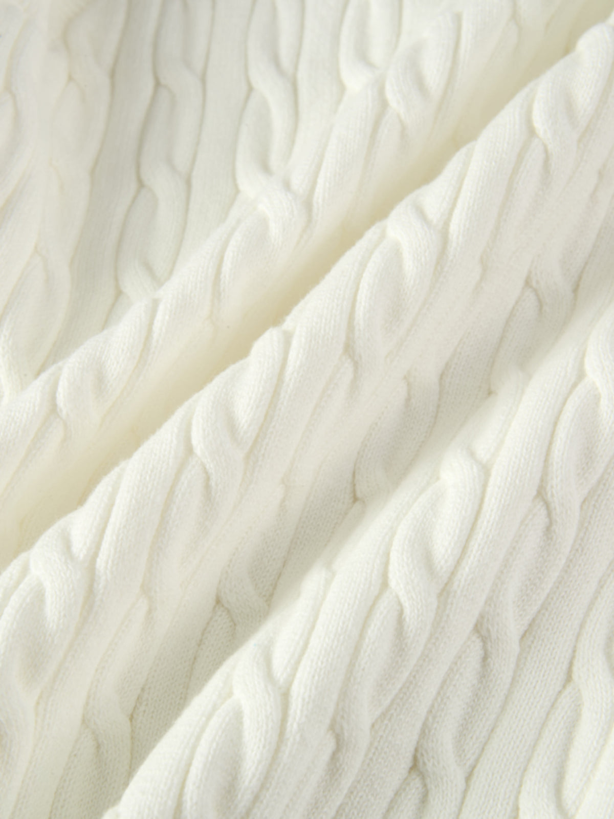 Cable Knit Vest - Cream