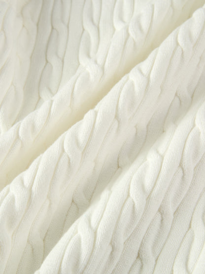 Cable Knit Vest - Cream