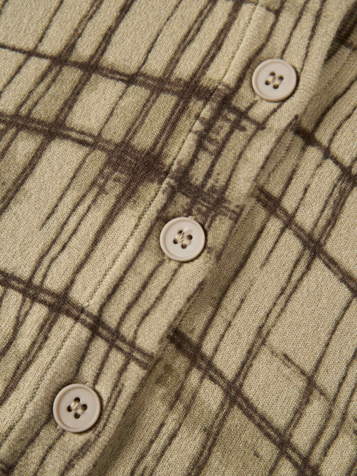 Printed Cardigan - Brown Sketch