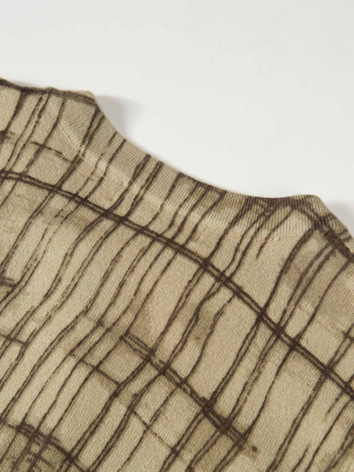 Printed Cardigan - Brown Sketch