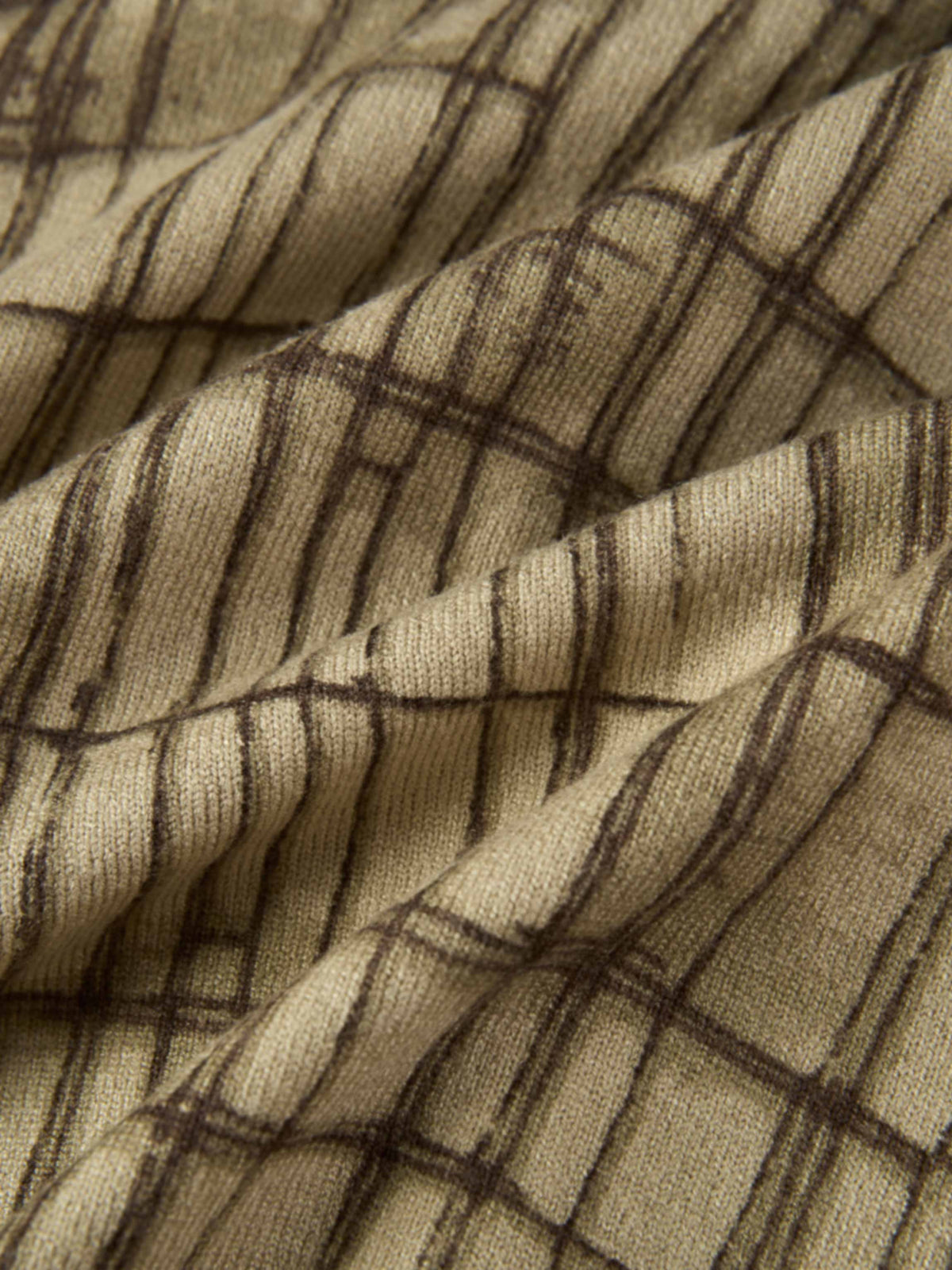 Printed Cardigan - Brown Sketch