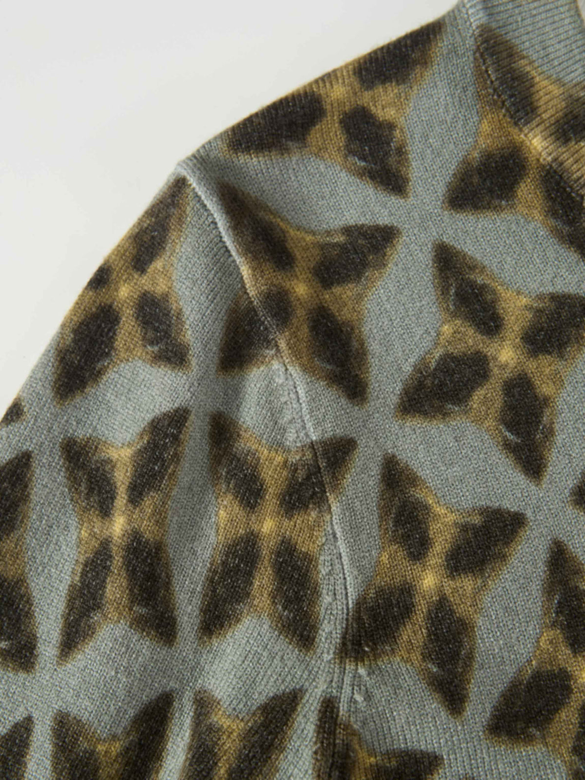 Printed Cardigan - Geo Diamond