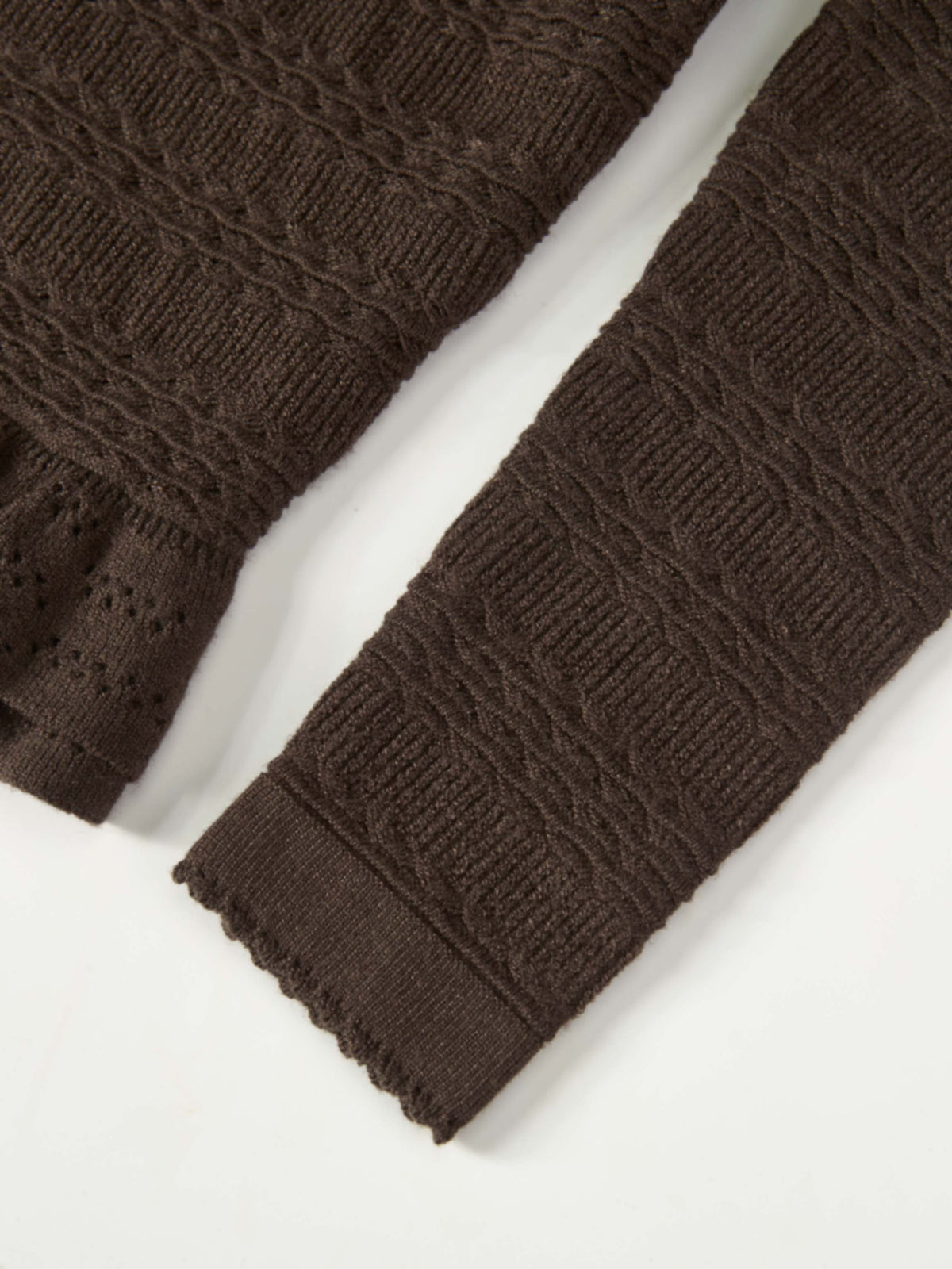 Peplum Cardigan - Brown