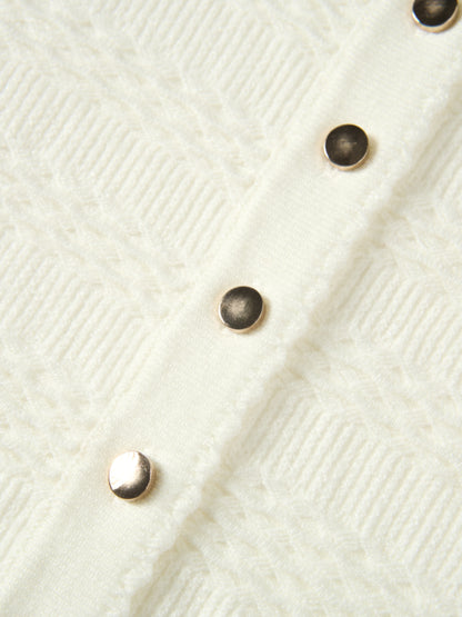 Peplum Cardigan - Cream
