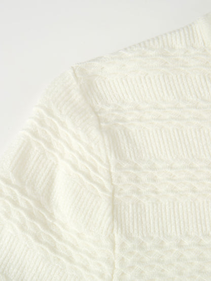 Peplum Cardigan - Cream
