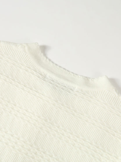 Peplum Cardigan - Cream