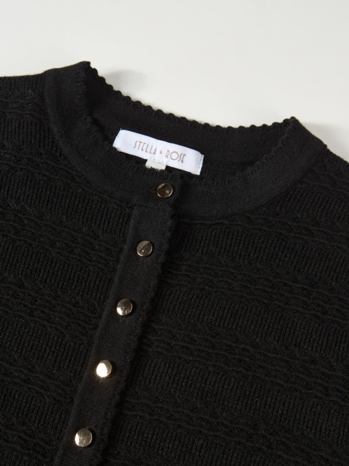 Peplum Cardigan - Black