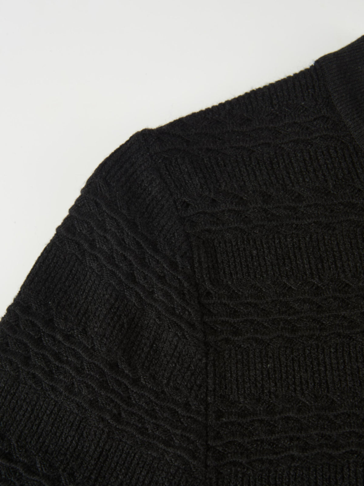 Peplum Cardigan - Black