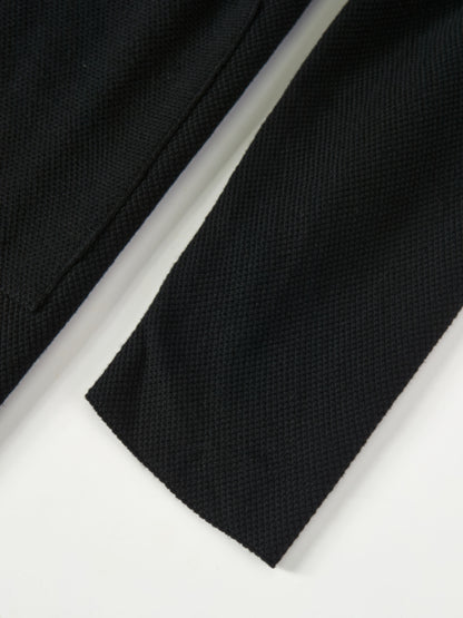 Knit Boxy Blazer - Black