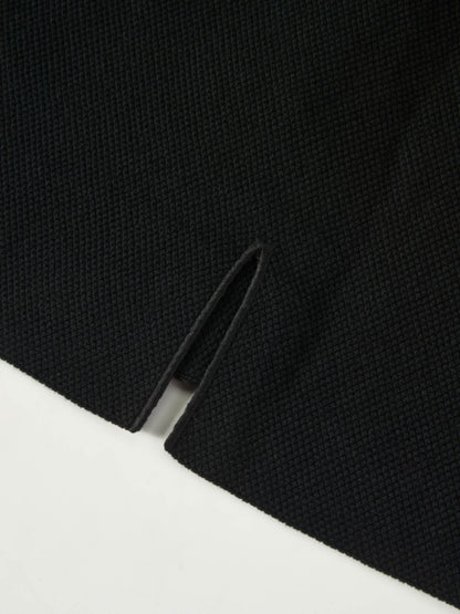 Knit Boxy Blazer - Black