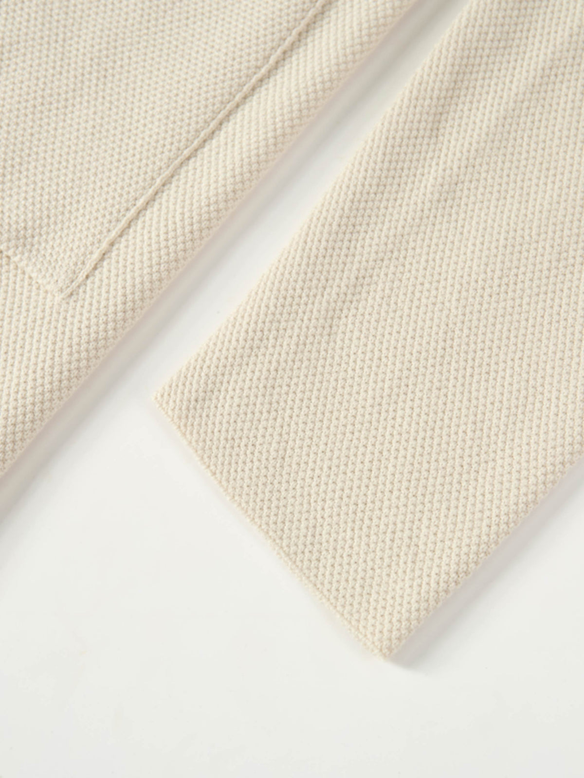 Knit Boxy Blazer - Cream