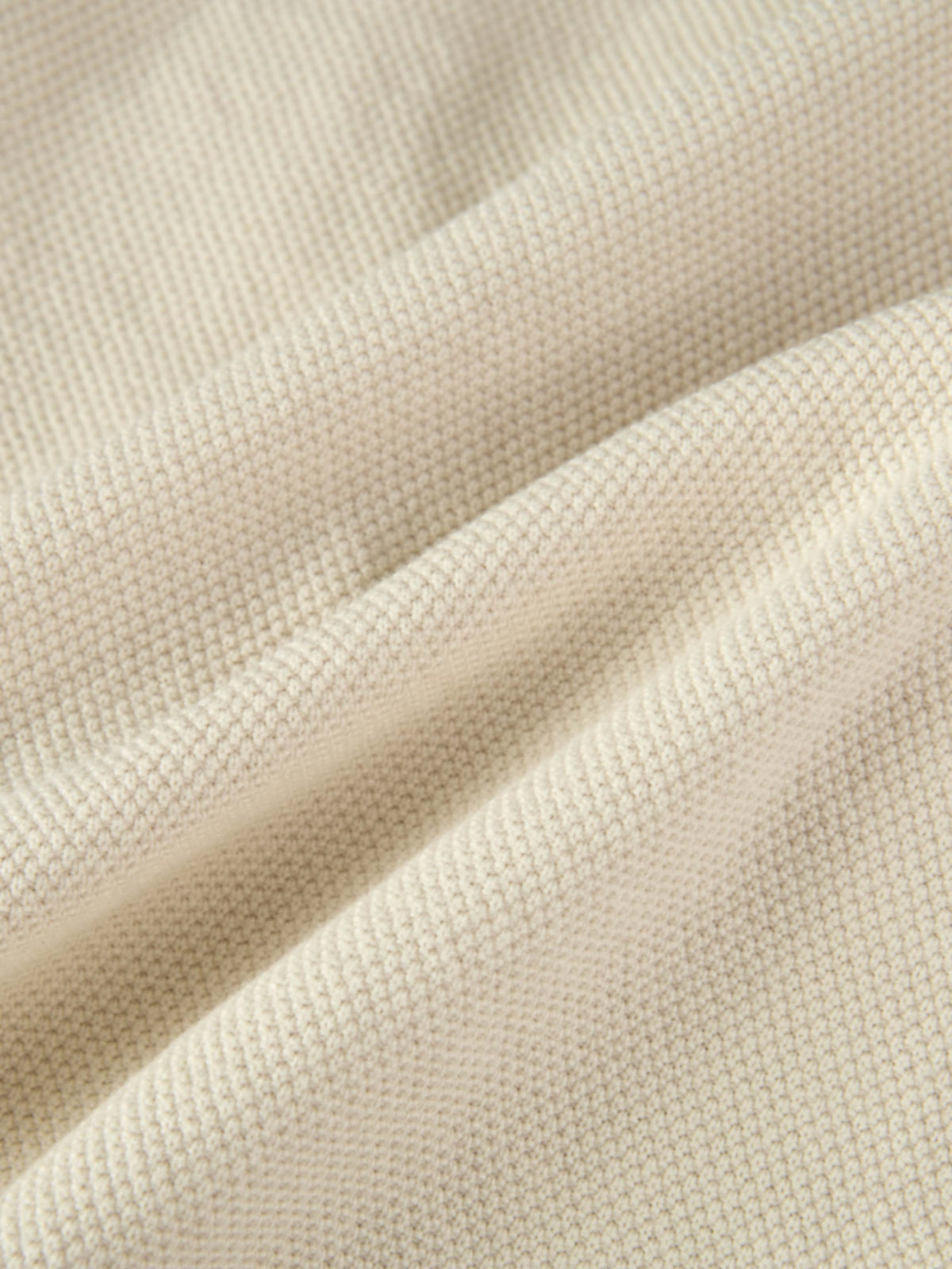 Knit Boxy Blazer - Cream