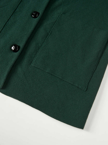 Knit Boxy Blazer - Green