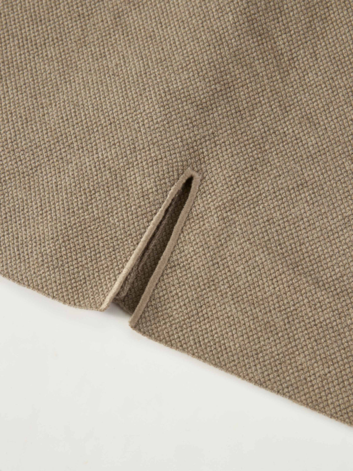 Knit Boxy Blazer - Camel