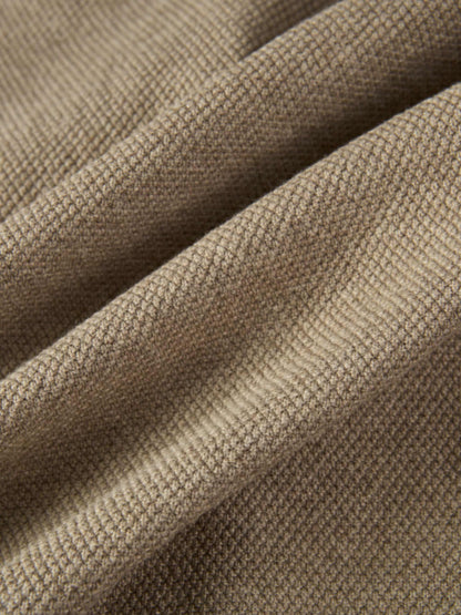 Knit Boxy Blazer - Camel