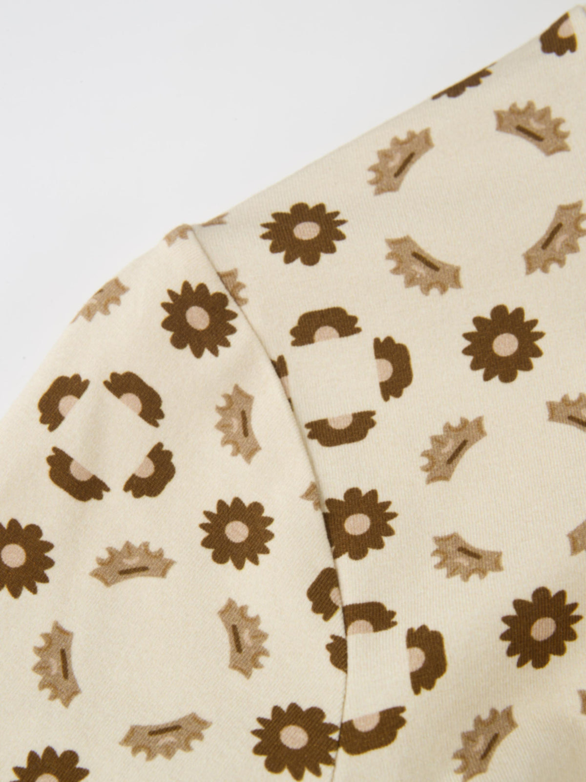 Printed Modal Turtleneck - Geo Floral