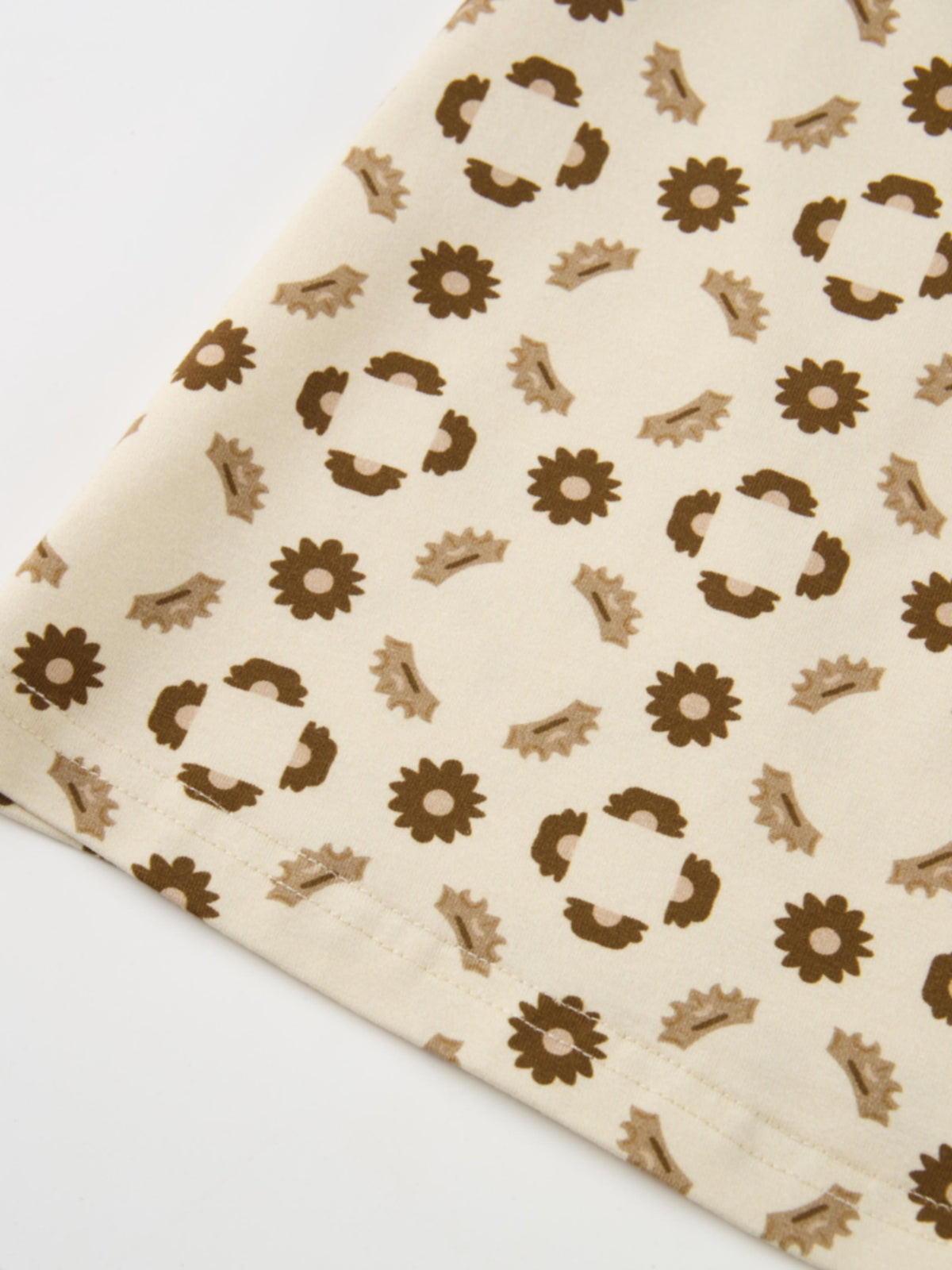 Printed Modal Turtleneck - Geo Floral