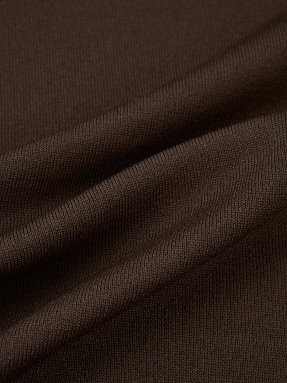 Sleeveless Crew Neck Silk Knit Top - Brown