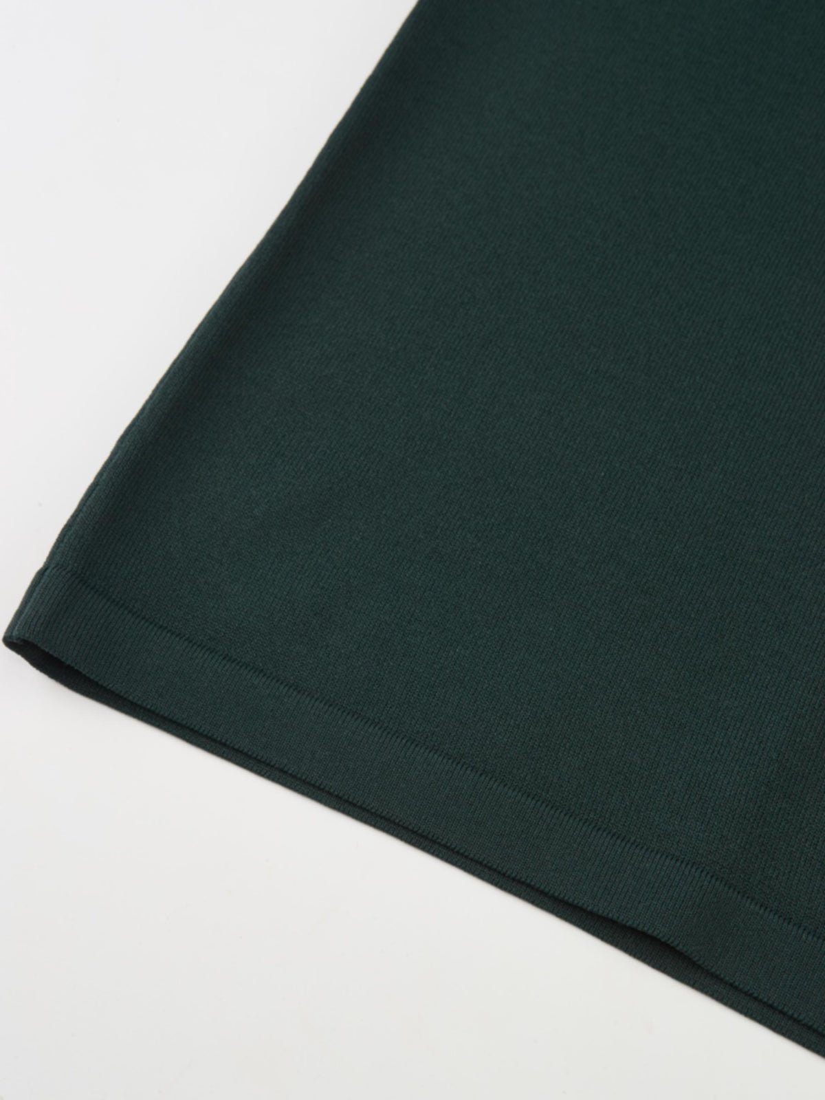 Sleeveless Crew Neck Silk Knit Top - Emerald Green