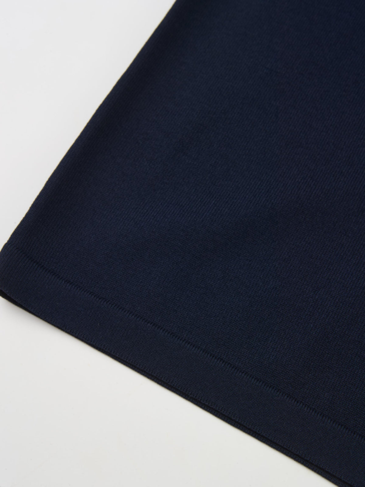 Sleeveless Crew Neck Silk Knit Top - Navy