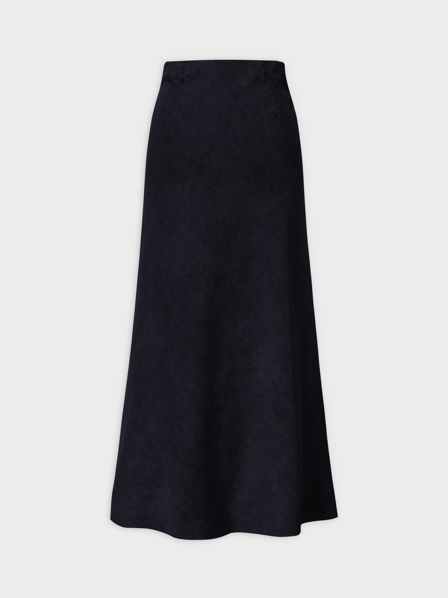 Classic Denim Skirt 35&quot;-Dark Blue