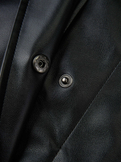 Swing Leather Jacket - Black