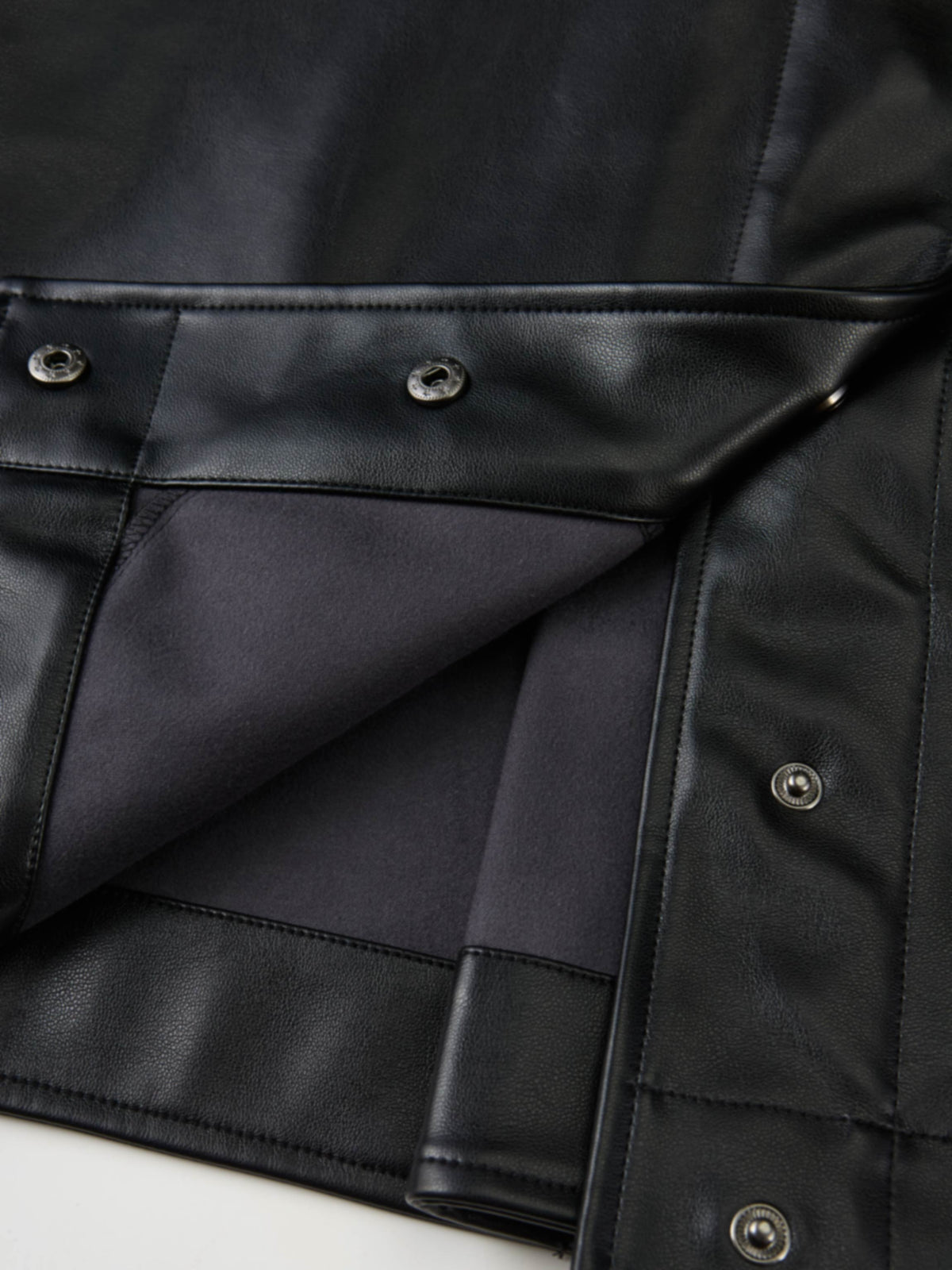 Swing Leather Jacket - Black