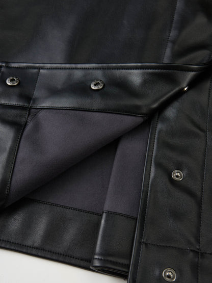 Swing Leather Jacket - Black