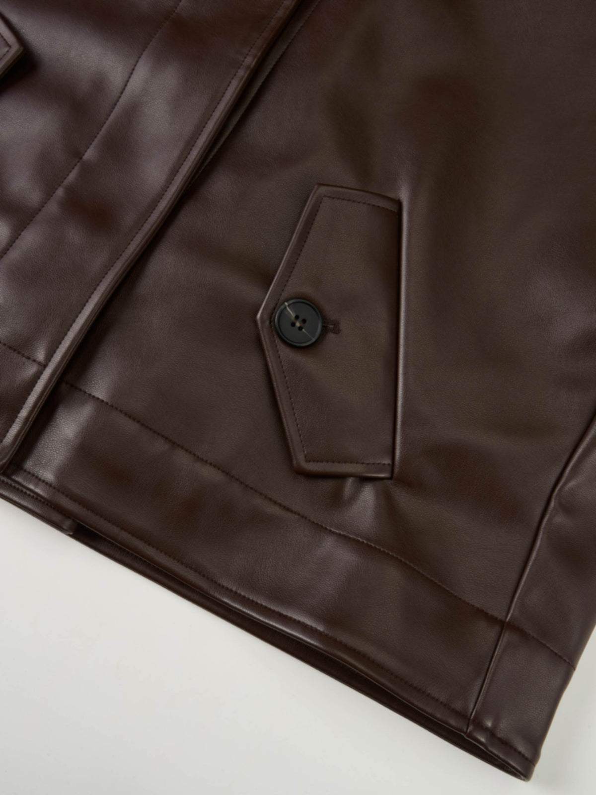 Swing Leather Jacket - Dark Brown