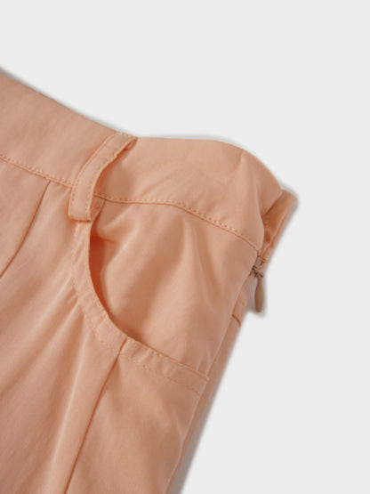 Lightweight Bubble Skirt-Peach