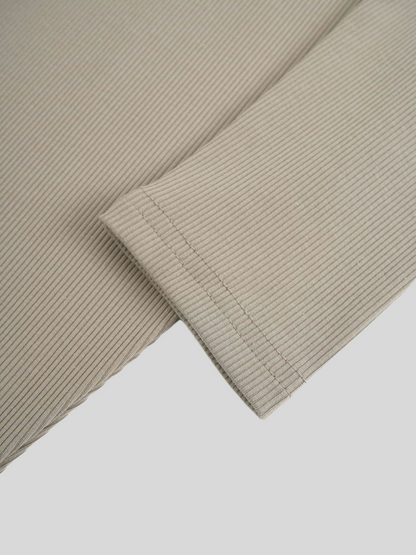 Crew Ribbed Dolman-Muted Olive