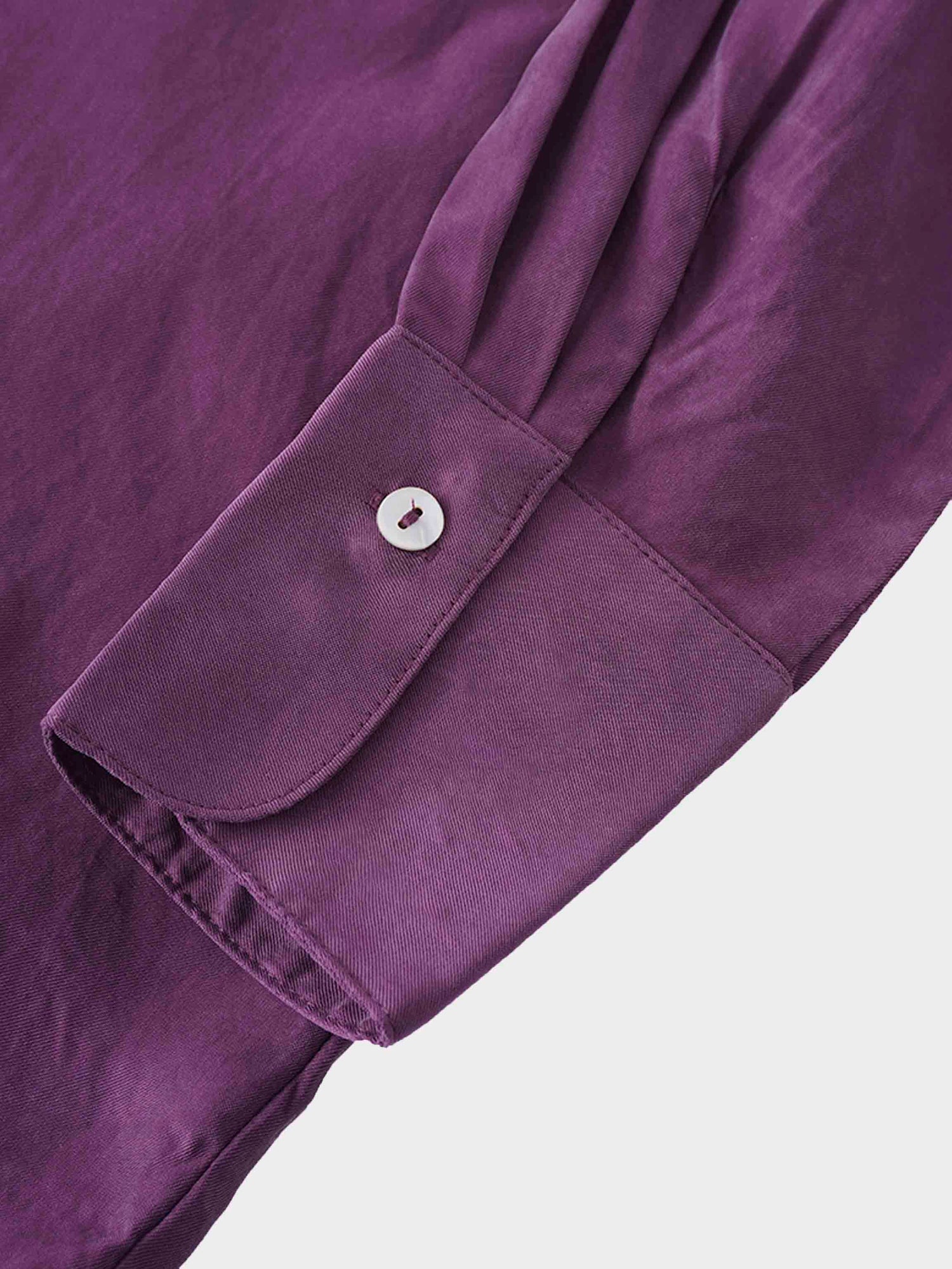 Cupro Blouse-Eggplant